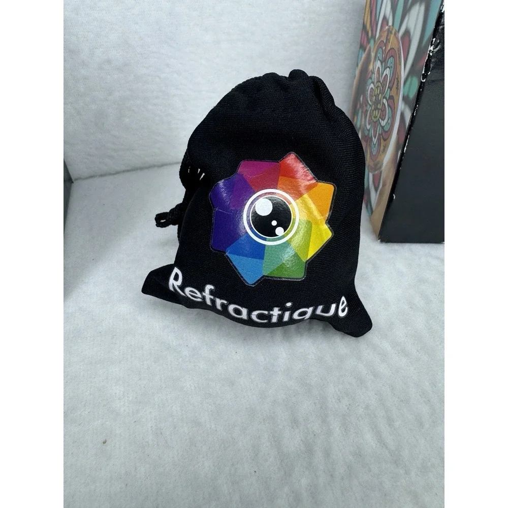 Refractique Crystal Ball Lens Photography Sphere w Box‎ Pouch